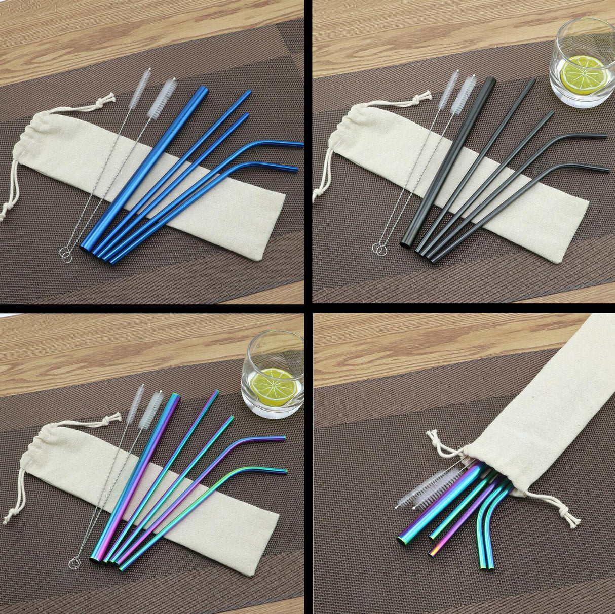 Colorful Stainless Straws - Yorkn Inc✅