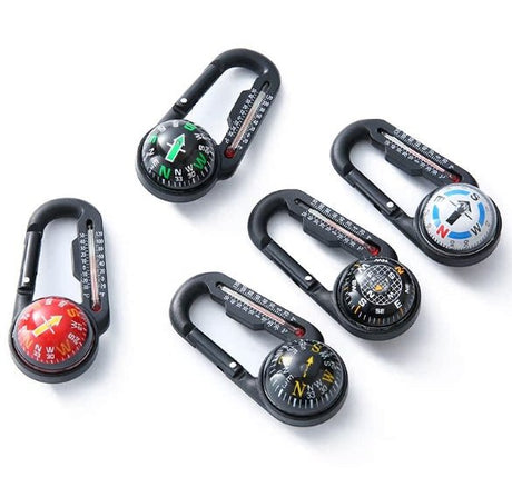 Compass Carabiner With Thermometer - Yorkn Inc✅