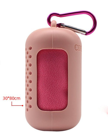 Cooling Towel In Carabiner Case - Yorkn Inc✅