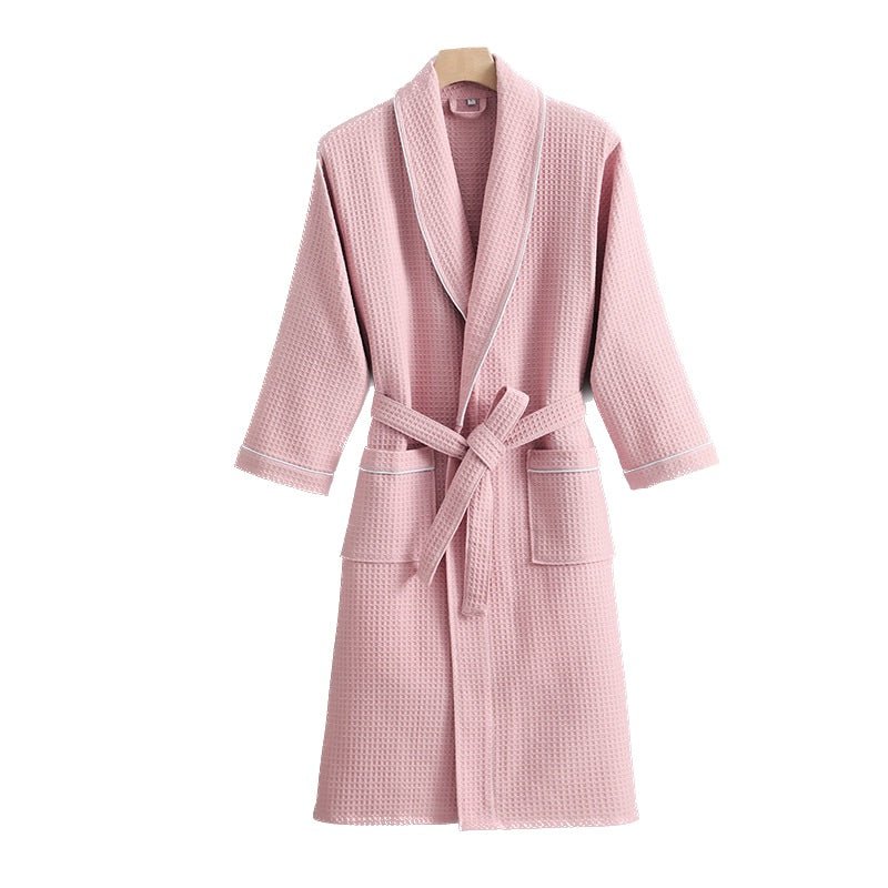 Cotton Waffle Style Bathrobe - Yorkn Inc✅