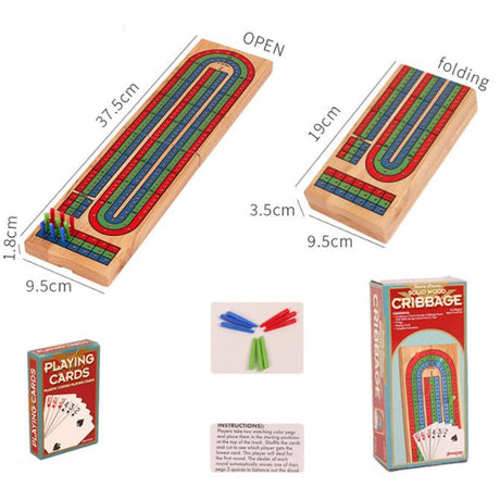 Cribbage Board Game Set - Yorkn Inc✅