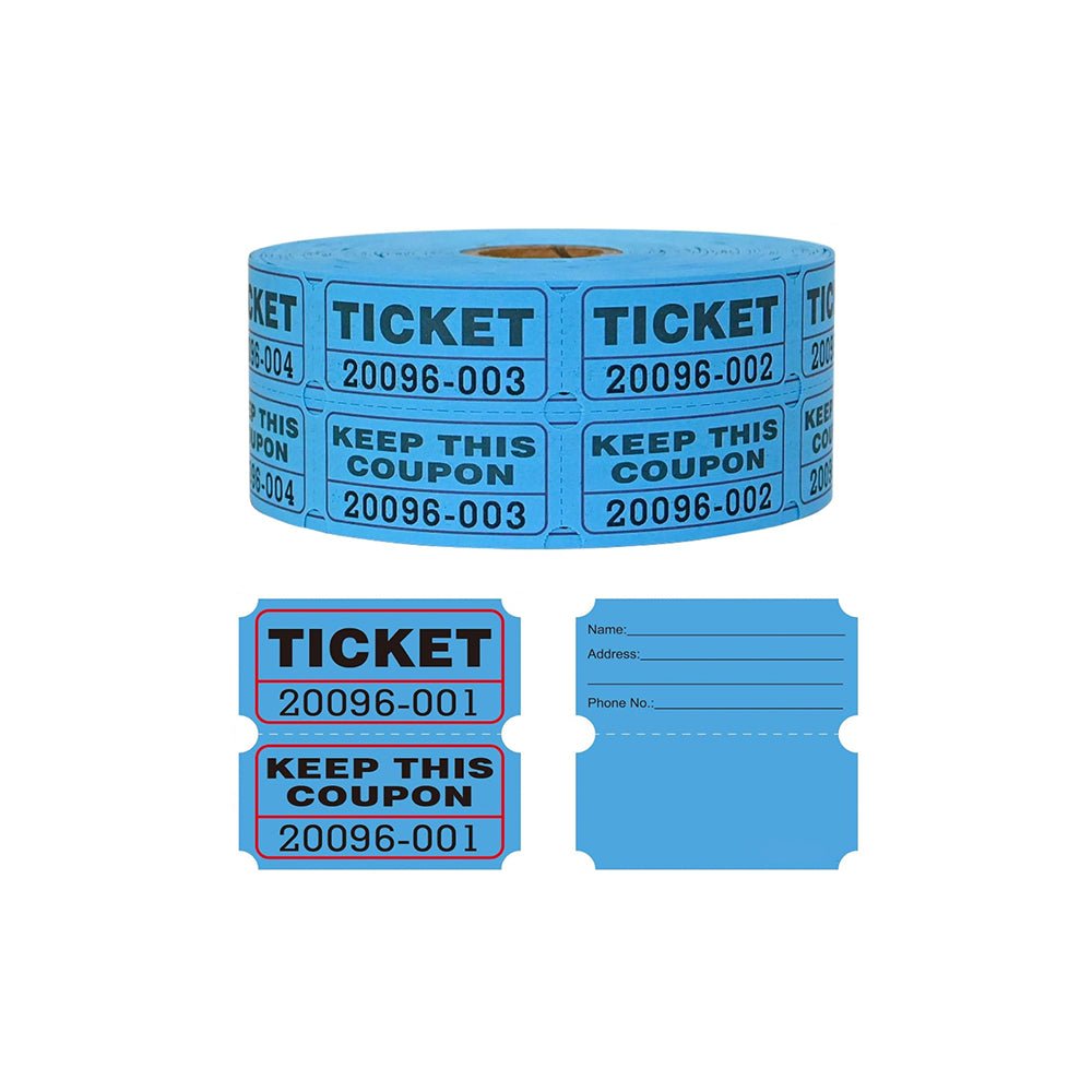 Custom 2000pcs Raffle Ticket - Yorkn Inc✅