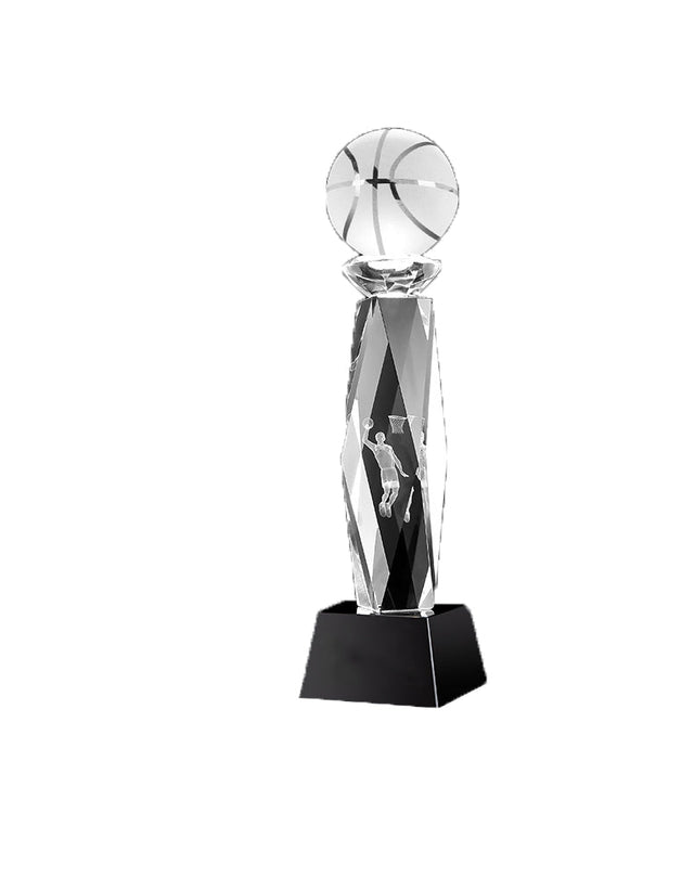 Custom Crystal Basketball Award - Yorkn Inc✅