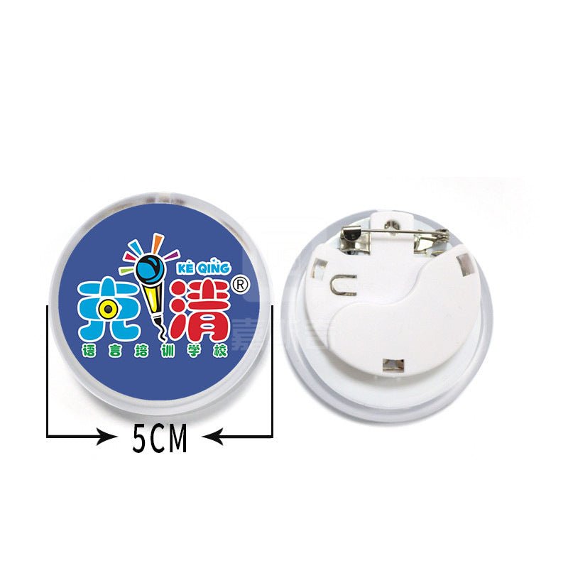 Custom Led Flashing Badge - Yorkn Inc✅
