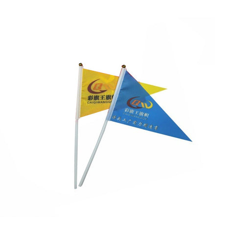 Custom Polyester Handheld Triangular Flag - Yorkn Inc✅