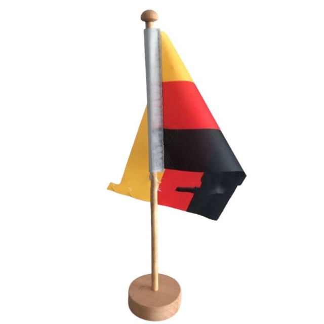 Desk Flag With Wooden Stand - Yorkn Inc✅