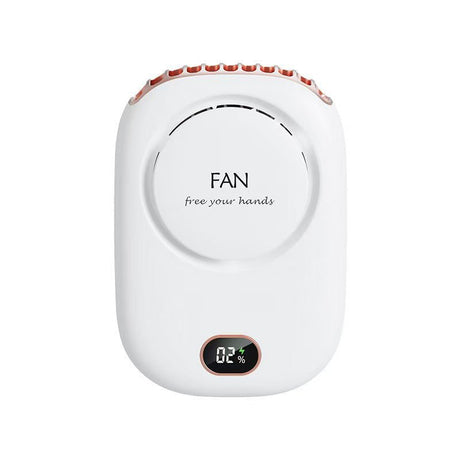 Digital Display Rechargeable Neck Hanging Fan - Yorkn Inc✅