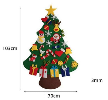 Diy Felt Christmas Tree Set 30pcs - Yorkn Inc✅