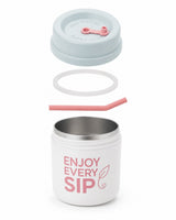 Dopamine Color Stainless Steel Tumbler With Straw - Yorkn Inc✅