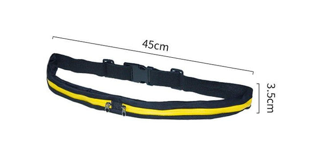 Double Pockets Running Waist Pack Belt - Yorkn Inc✅