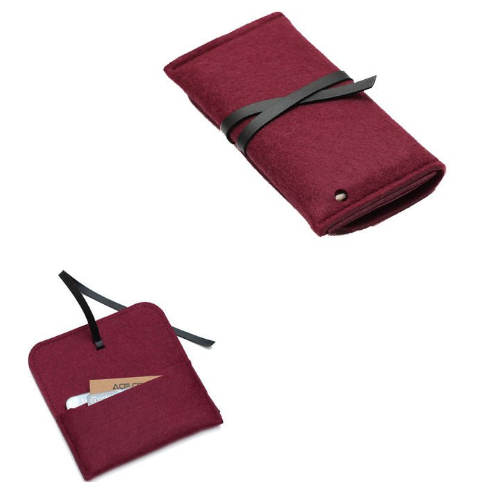 Felt Bag With A Leather Strap - Yorkn Inc✅