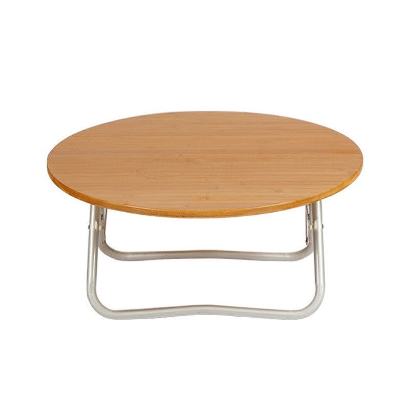 Folding Bamboo Round Table Camping - Yorkn Inc✅