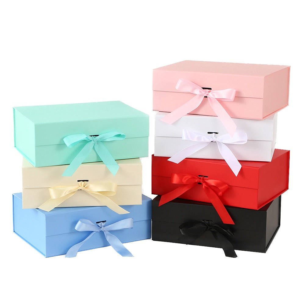 Folding Magnetic Gift Box With Bow - Yorkn Inc✅
