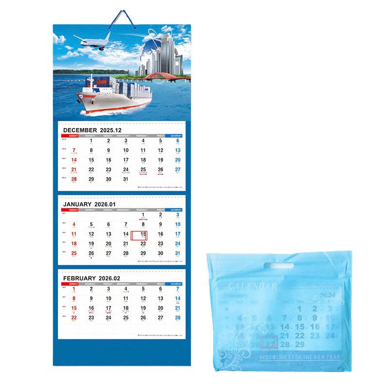Four Fold Wall Calendar - Yorkn Inc✅