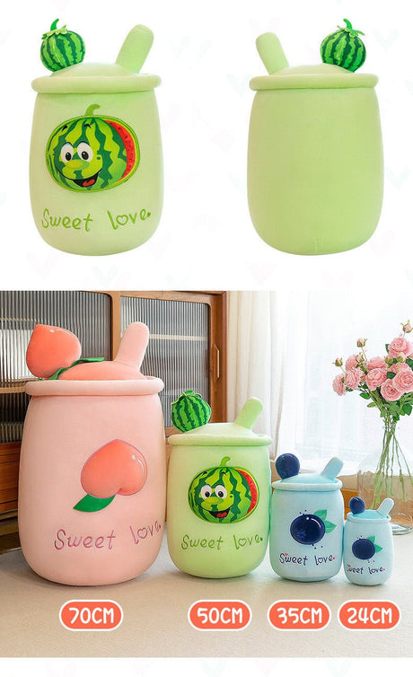 Fruit Cup Shape Plush Toy Pillow Decor - Yorkn Inc✅