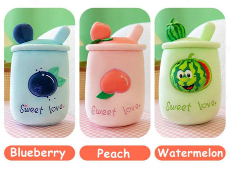 Fruit Cup Shape Plush Toy Pillow Decor - Yorkn Inc✅
