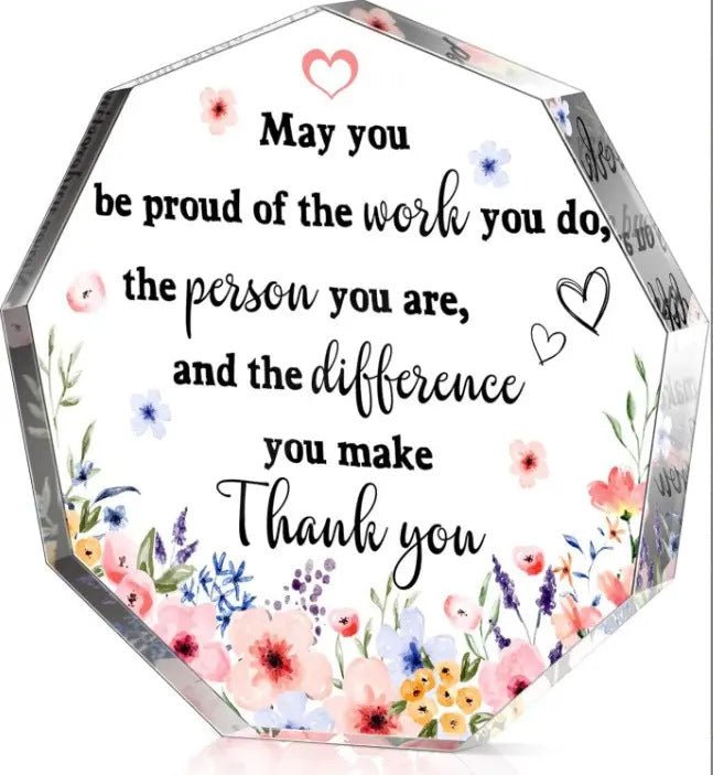 Full Color Print Polygonal Decor Plaque - Yorkn Inc✅