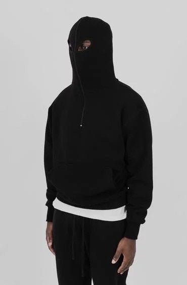 Full Zip Balaclava Hoodie With Face Cover - Yorkn Inc✅