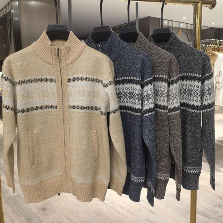Full Zip Mens Sweater With Pouch - Yorkn Inc✅