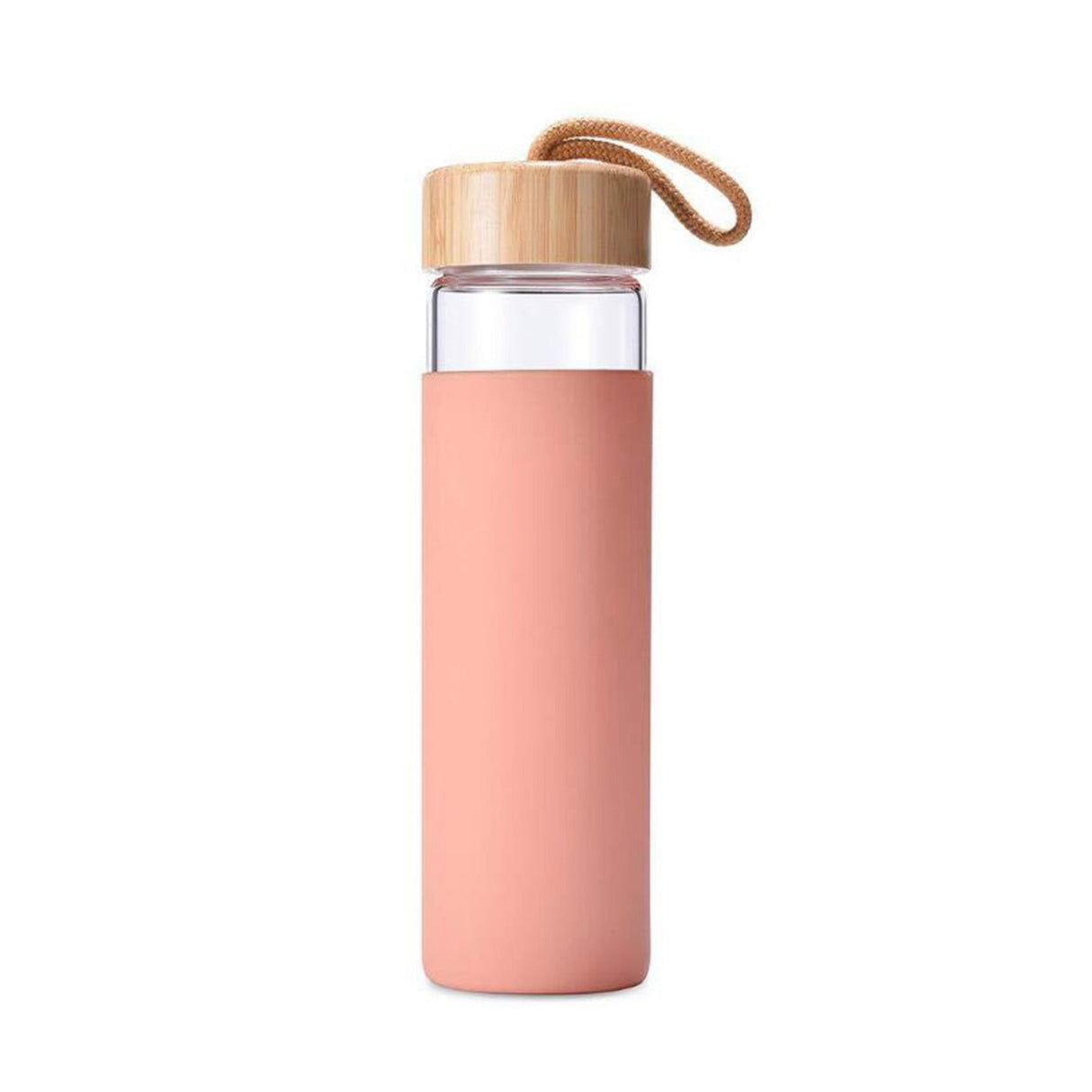 Glass Water Bottle With Bamboo Lid - Yorkn Inc✅