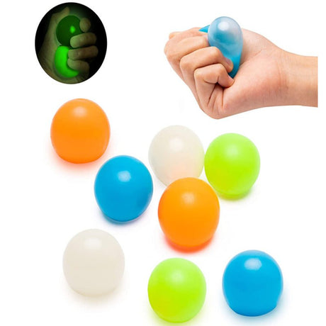 Glow In The Dark Sticky Stress Ball - Yorkn Inc✅