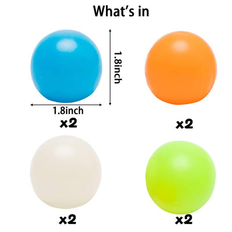Glow In The Dark Sticky Stress Ball - Yorkn Inc✅