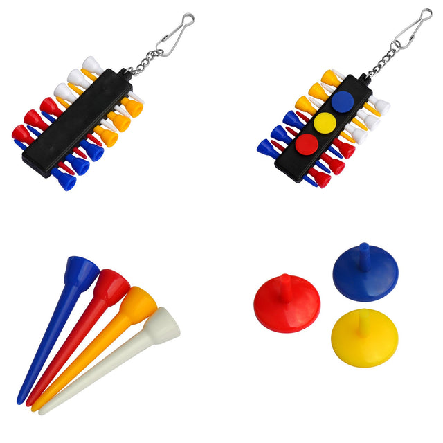 Golf Tee Holder Carrier Tees Shelf With Ball Marker Keychain - Yorkn Inc✅