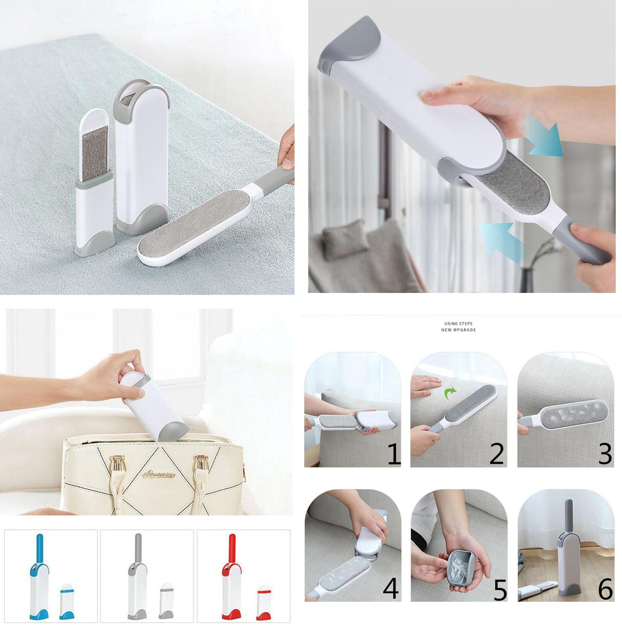Hair Remover Brush With Self - cleaning Base - Yorkn Inc✅