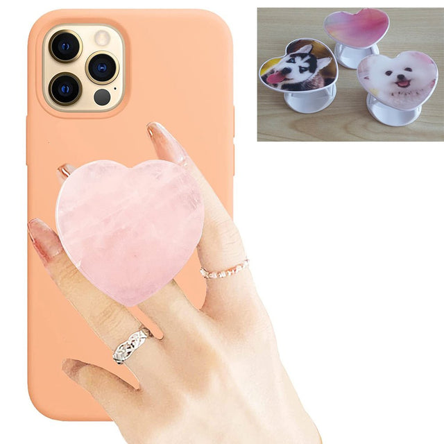 Hand Grip Phone Heart Shaped Stand - Yorkn Inc✅