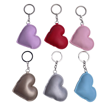 Heart Shaped Leather Keychain - Yorkn Inc✅