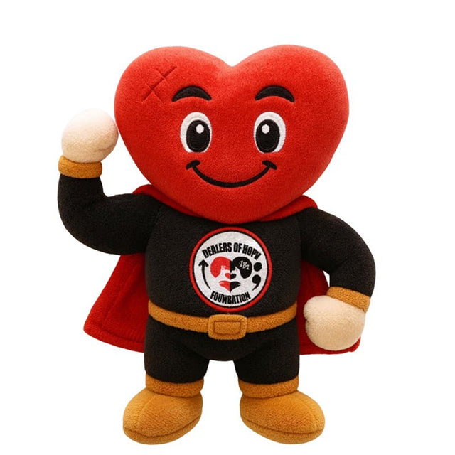 Heart - shaped Superhero Plush Toy - Yorkn Inc✅