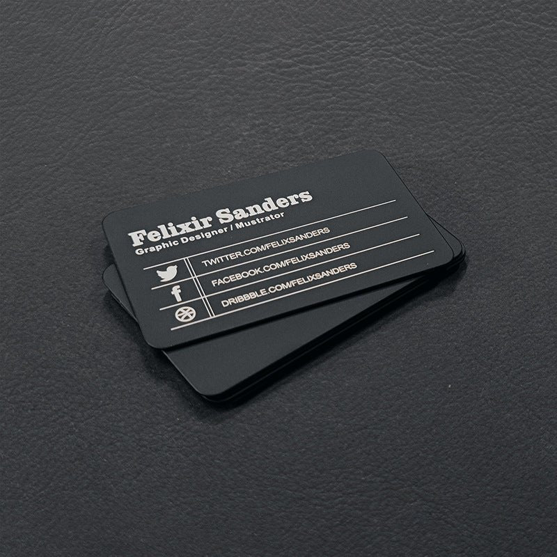 High - end Metal Business Card - Yorkn Inc✅