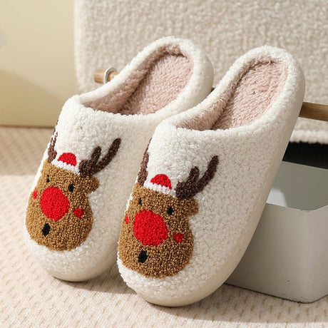 Holiday Christmas Reindeer Slipper - Yorkn Inc✅