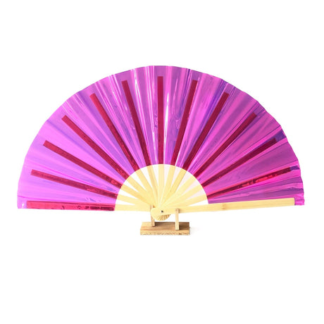 Holographic Pvc Kung Fu Fan - Yorkn Inc✅