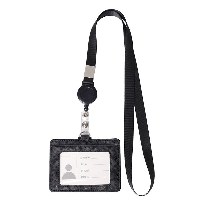 Horizontal Leather Holder With Lanyard - Yorkn Inc✅