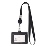 Horizontal Leather Holder With Lanyard - Yorkn Inc✅