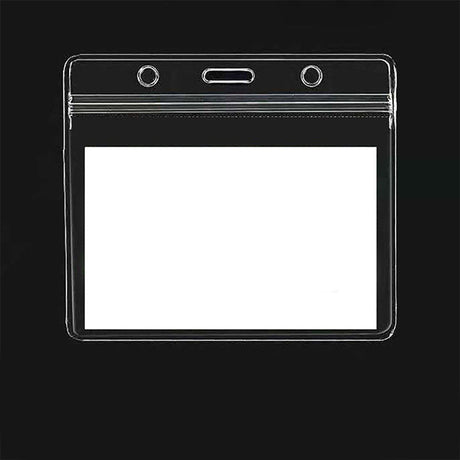 Horizontal Transparent Badge Holder - Yorkn Inc✅