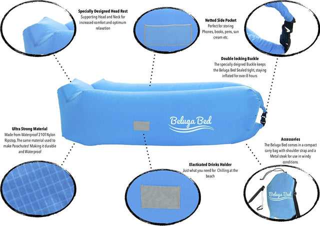 Inflatable Air Hammock Lounge - Yorkn Inc✅