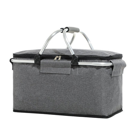 Insulated Foldable Picnic Basket Cooler Tote - By Boat - Yorkn Inc✅