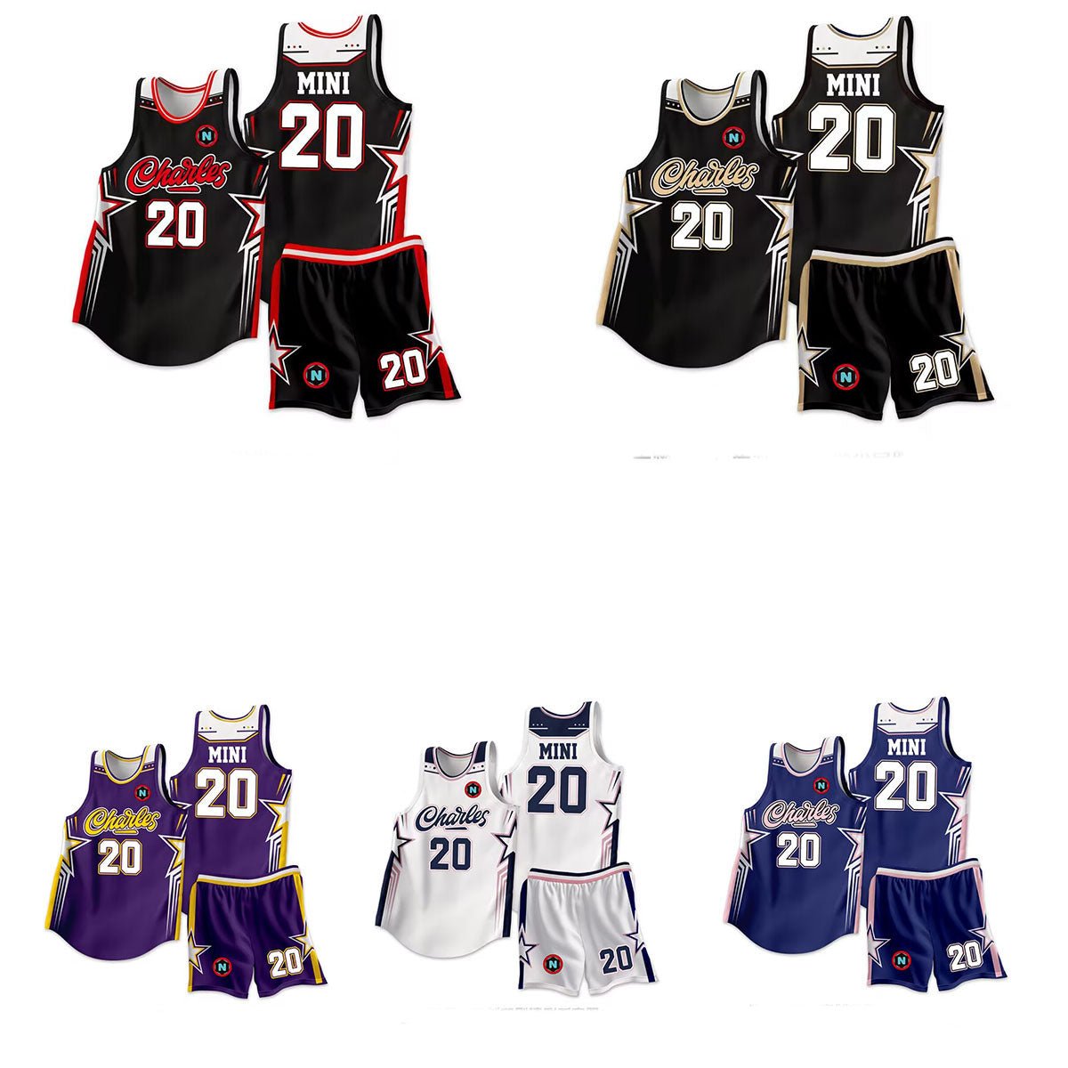 Jersey Basketball Sport Shirt 2pcs Set - Yorkn Inc✅