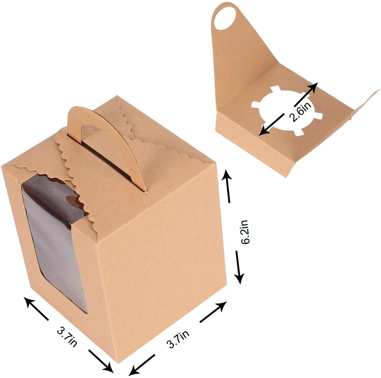 Kraft Cupcake Box - Yorkn Inc✅