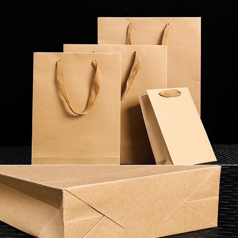 Kraft Paper Tote Bag With Handle - Yorkn Inc✅