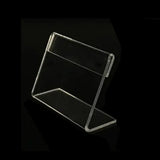 L - shaped Clear Acrylic Display Stand Holder - Yorkn Inc✅