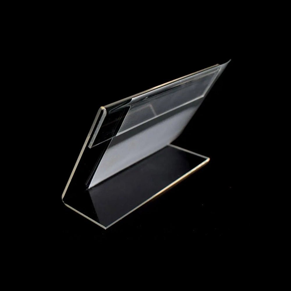 L - shaped Clear Acrylic Display Stand Holder - Yorkn Inc✅