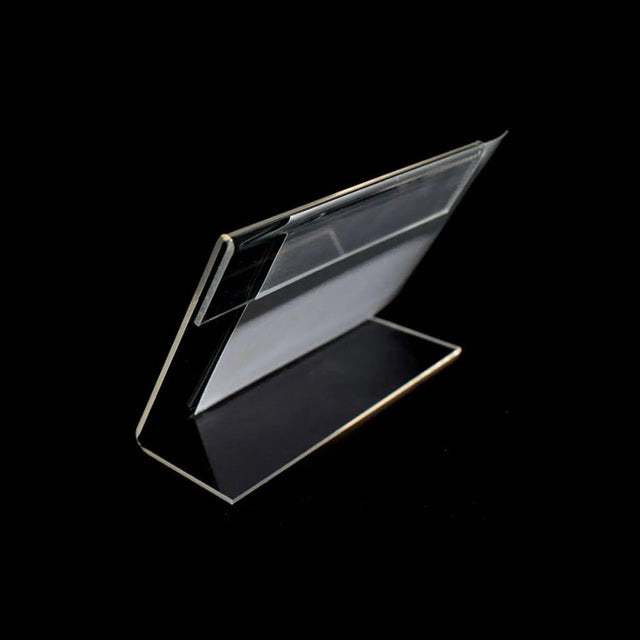 L - shaped Clear Acrylic Display Stand Holder - Yorkn Inc✅