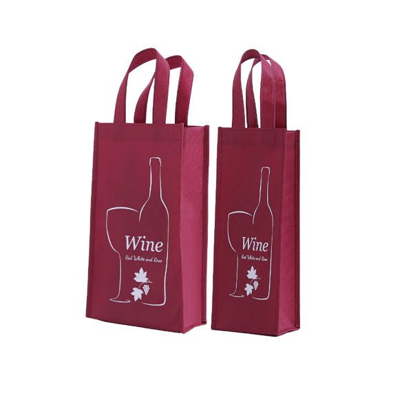 Laminated Non - woven Bag With Wine Bottle - Yorkn Inc✅