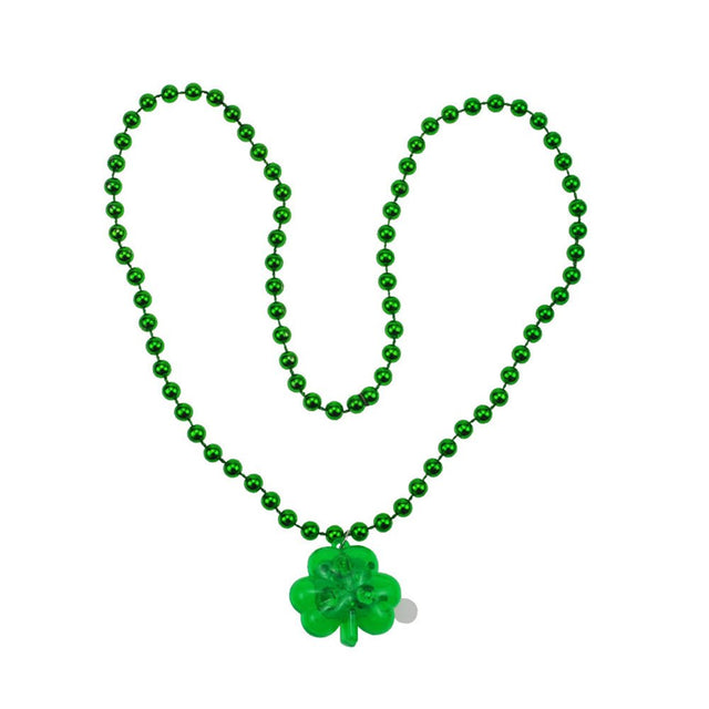 Led Shamrock Glow Necklace - Yorkn Inc✅