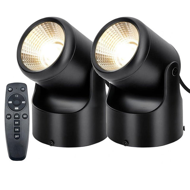 Led Spotlights With Remote Control - Yorkn Inc✅