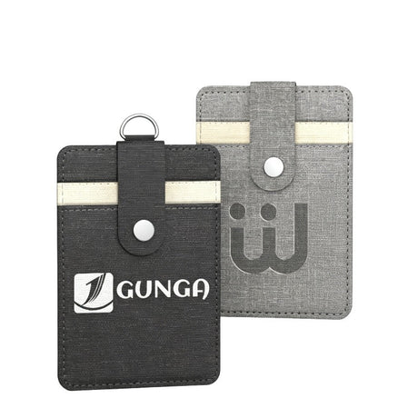 Linen Finish Pu Badge Holder - Yorkn Inc✅