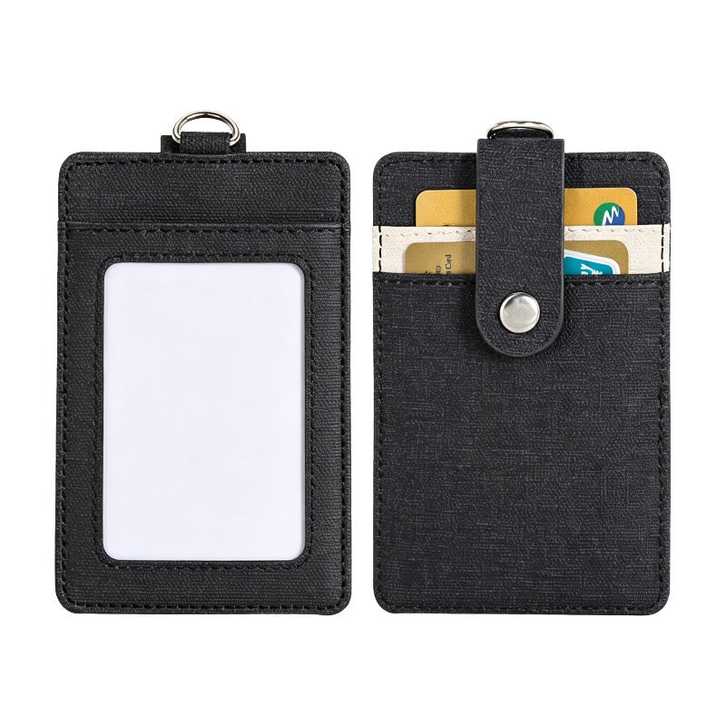 Linen Finish Pu Badge Holder - Yorkn Inc✅